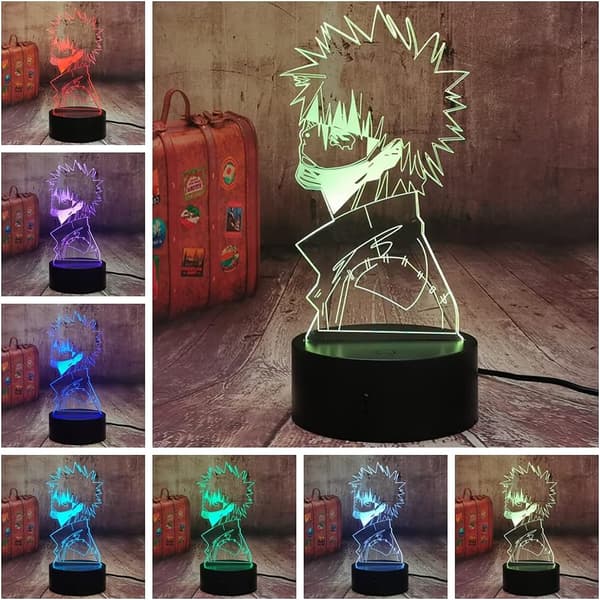 Japansk Anime Figur Lampe Dabi 3D Led Illusjon Nattlys