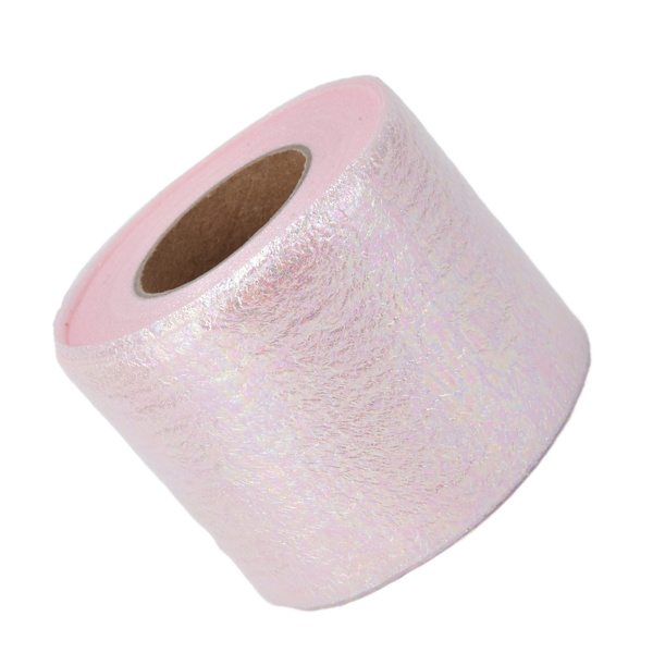 Symphony Ribbon Gradient Julband Rulle DIY Hemmagjorda Barnbåge Hårprydnad Tulle RulleLjusrosa