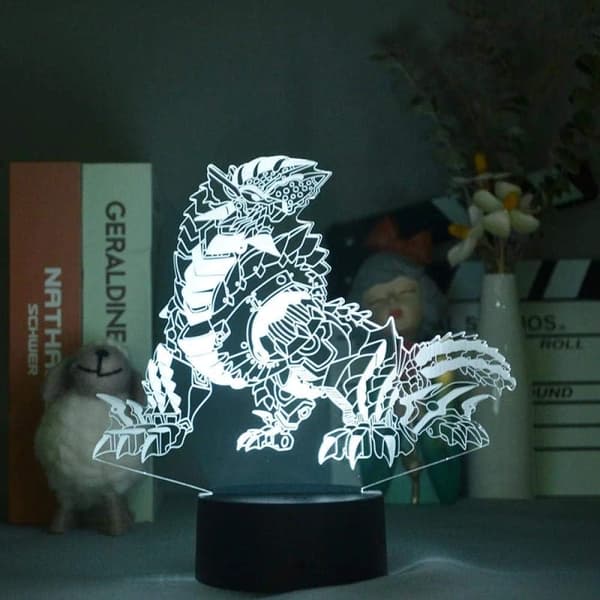 Anime Spil Ultimativ Udvikling Digi Drage Lampe Cool 3D Illusio