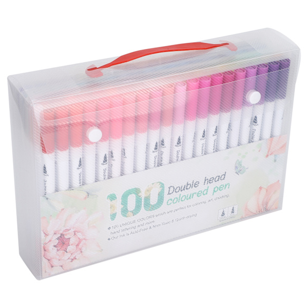 Maleri Akvarel Markører Assorterede Farver Blød FineLiner Tip Dual Pensel Kunst Tilbehør(STBG100 Farve )