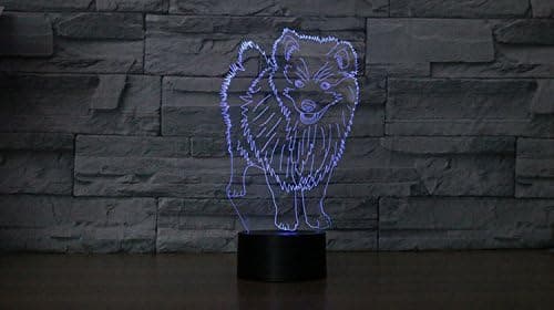 3D Samojeddyr Nattlys Berørings Bord Skrivebord Optisk Illusjon