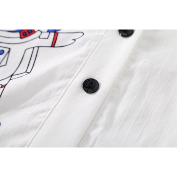 Pyjamas för barn - Flickor & Pojkar Pyjamas, L (Vit)