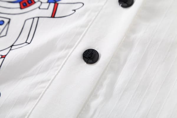 Pyjamat lapsille - Tyttöjen ja poikien pyjama, L (valkoinen)