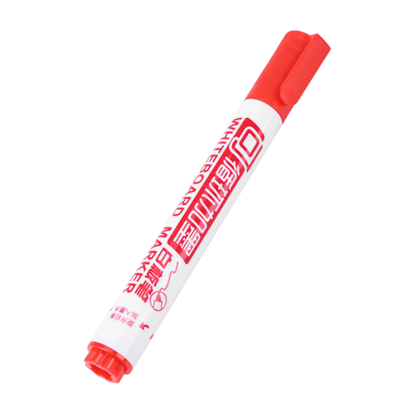 10 st set Oriental NOn-toxiska raderbara whiteboardpennor Skolmaterial (röd)