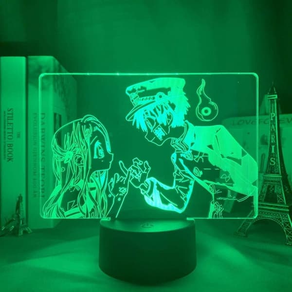 3D Natlampe Touch Switch Bord Skrivebord Illusionslamper Anime