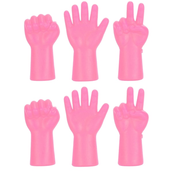 6 stk nålebeskyttelse skridsikker sweater pin beskytter strikning forhindre tab af nåle tilbehør (rose rød)