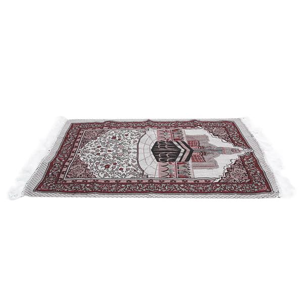 Vikbar rektangulär bönematta i polyester för muslimer, meditationsmatta, pilgrimsfilt, matta