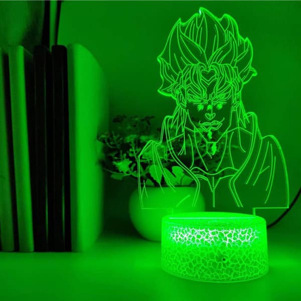 3D nattlampa LED för barn, Anime JoJo's Bizarre Adventure dio
