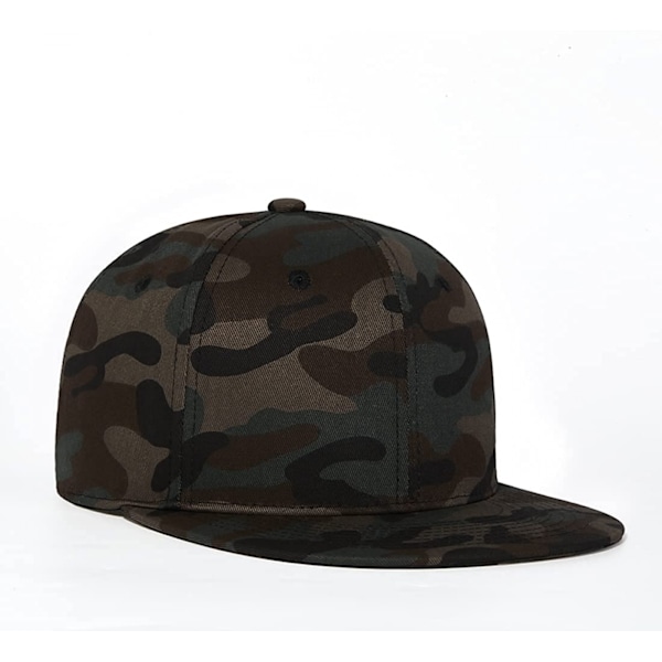 Klassisk Snapback-hatt Hip Hop Flat Bill Visor Cap - Unisex Annons L