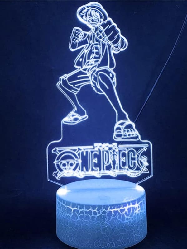 One Piece Luffy 3D Illusion Natlampe Smart Touch, RG