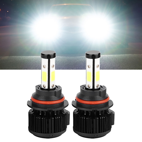 X6-COB Bil LED Forlygter 9004 8000LM Høj Lysstyrke Hvidt Lyskilde LED Pærer