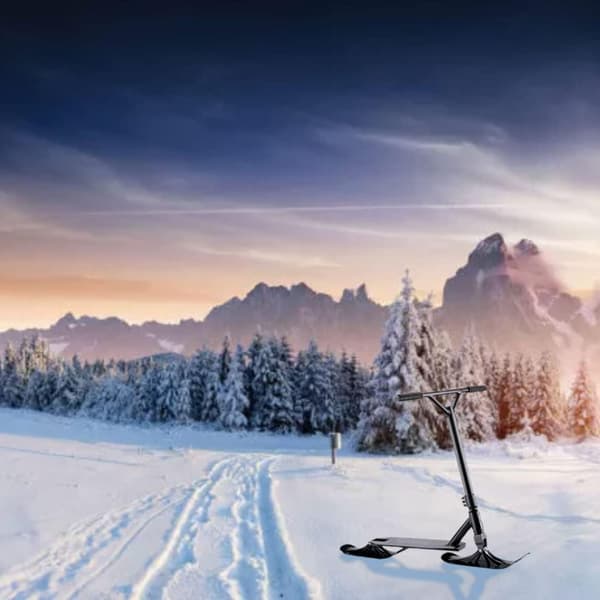 1 Par Snøscooter Ski Sleigh - Vinterakebrett Ski Tilbehør for Barn Utendørs Moro
