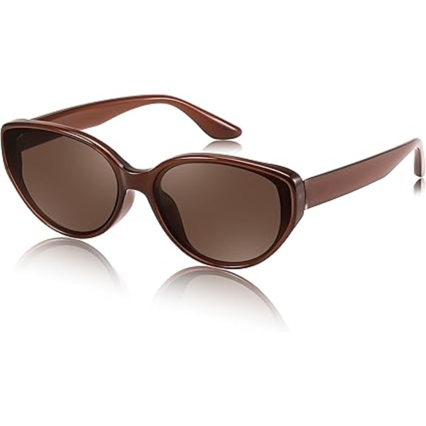 Ovale Cat Eye Solbriller for Kvinner Vintage 90-talls Y2K Stil Trendy Søte Solbriller B0228