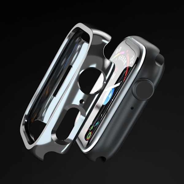 2-pak Kompatibel for Apple Watch Case 45mm [INGEN Skjermbeskytter] Series 7 Hard PC Bumper Case Beskyttende Dekselramme