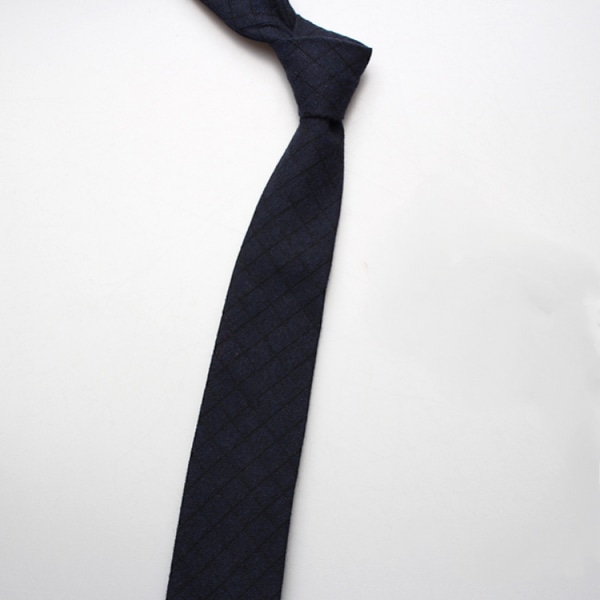 Herr bomull jacquard slips, rutig/randig slips tartan vävd ma