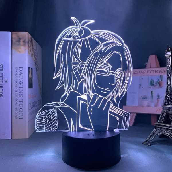 Attack on Titan 3D Anime Lampe Natt Levi Ackerman Illusjon N