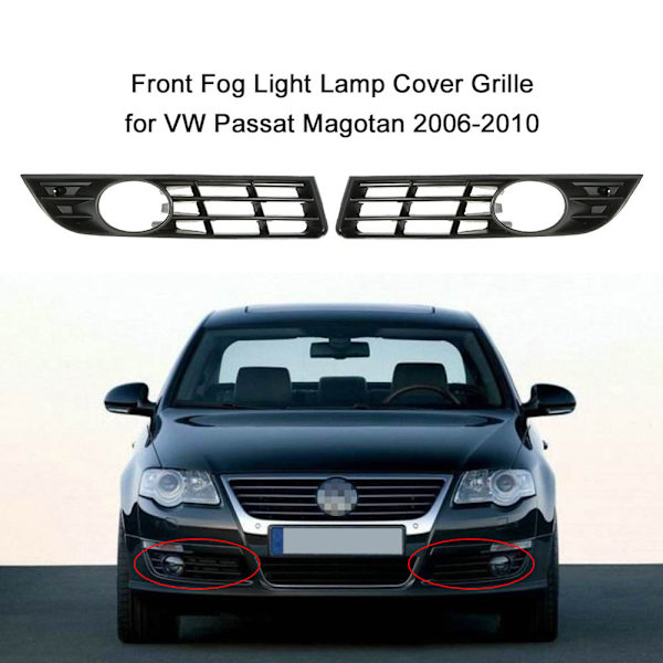 Par Frontdimlampskydd Galler Ersättning för VW Passat Magotan 2006-2010