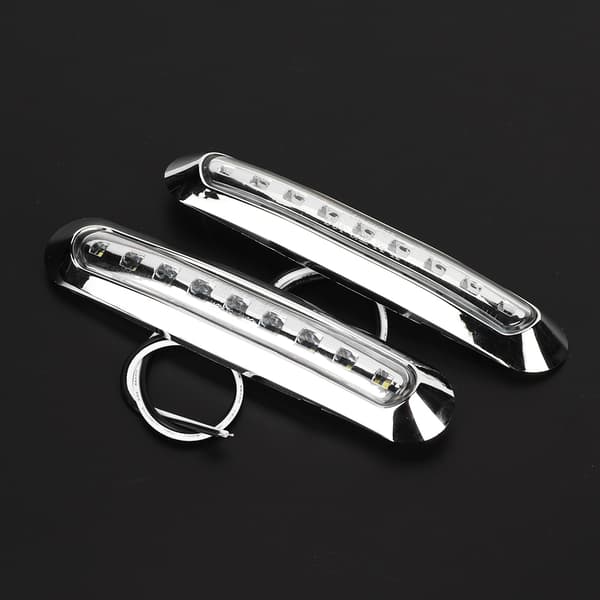 2 stk 9 LED Lastebil Sidelys Rød Gul Hvit Sidelys Blinklys 10-30V