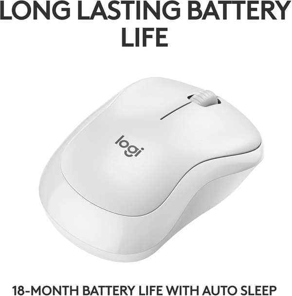 Logitech M221 Trådlös Bluetooth-mus, Kompakt, Smidig Spårning, 18 Månaders Batteritid för Windows, macOS, ChromeOS, Linux, Kompatibel med PC, Mac, Bärbara datorer Blue