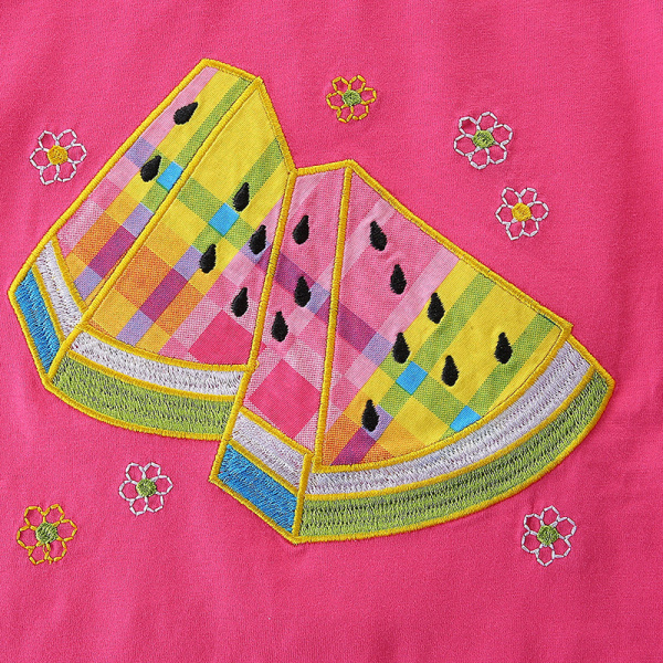 Vattenmelon flickors pyjamas set 2-delad rosa, L