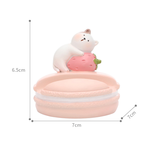 Mobilhållare Cartoon Cat Style Stabil Fast Robust Hållbar Harts Bred Applikation Mobiltelefonställ för Hemma Kontor Resor Macaron