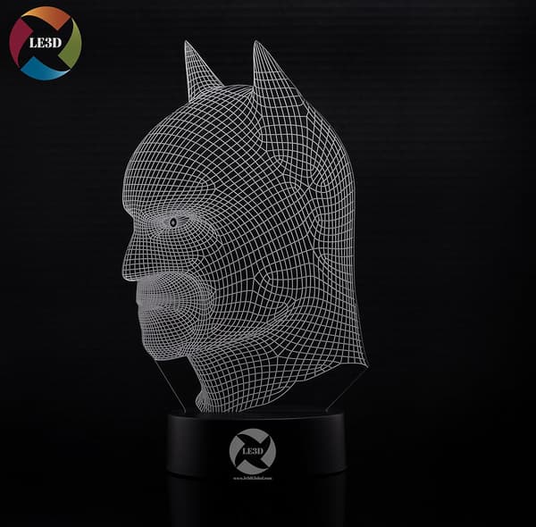 3D Optisk Illusions Natlampe - 7 LED Farveskiftende Lampe