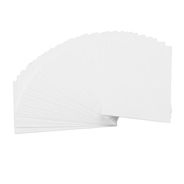 50 st vita kartongpapper stöd duplex utskrift snabb torkning tomma vykort för DIY-kort scrapbooking skärning prägling 250