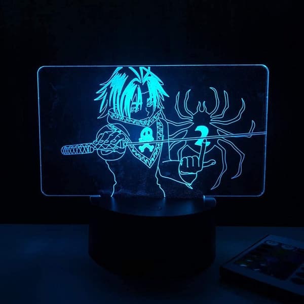 3D Illusjonslampe Anime Hunter X Hunter Feitan Lampe Nattlys