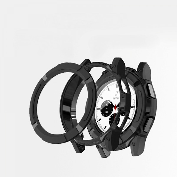 Fodral Kompatibelt med Samsung Galaxy Watch 46mm Fodralram TPU Skyddande Skal med Vridbar Bezel Ring Tillbehör