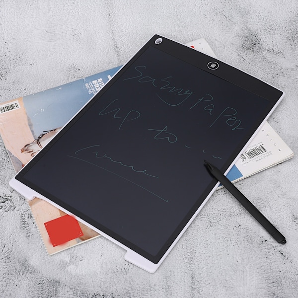 12 tums LCD-skrivbord Digital Doodle Handwriting Board DIY-ritverktyg Vit