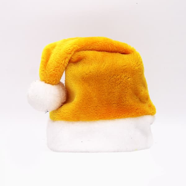 Plysj Jule Santa-hatt Yellow