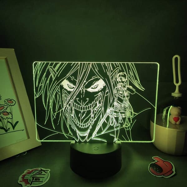 Attack on Titan 3D Anime Lampe Nat Levi Ackerman Illusion N