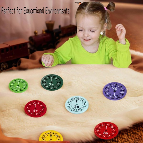 Matemaattiset fidget-spinnerit, matemaattisten tosiasioiden fidget-spinneri, yhteenlasku- ja vähennyslasku-fidget-spinneri lelu lapsille, matematiikan oppimis- ja koulutuslelupeli Add and subtract 9 PCS