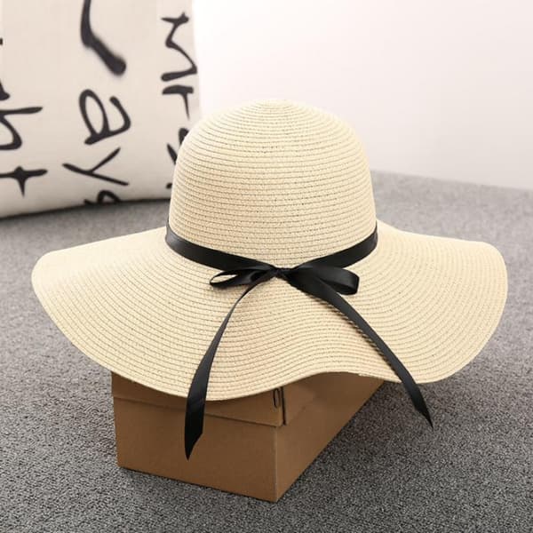 Dame Sol Stråhat Bred Skygge UV UPF 50 Sommerhat Foldbar