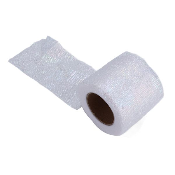 Tulle Rulle Symphony Line Mesh Rulle Manuell DIY Hårprydnad Bågnät Tygtillbehör Vit