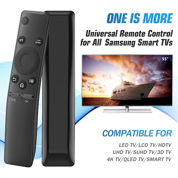 BN59-01259E Ersatt fjärrkontroll för Samsung-Smart-TV-fjärrkontroll Alla