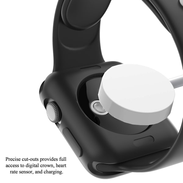 Kompatibel med Apple Watch Series 6/5/4/SE 40mm deksel Myk silikagel Tynn Lettvekts Beskyttende støtfangerdeksel Beskyttelsestilbehør