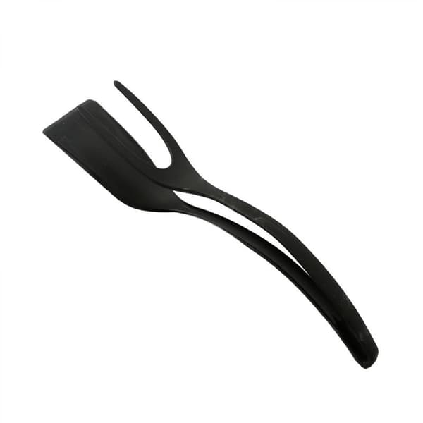 Stekt Egg Dobbel Spatel, Non-stick Matklips 2-I-1 Silikon Eggvender Pannekake B