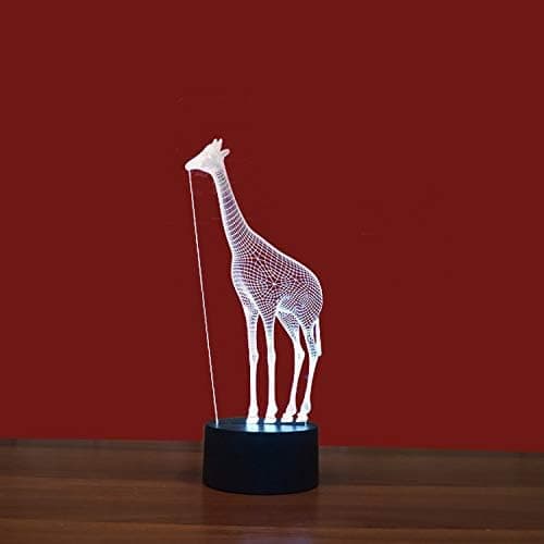 Giraffe Akryl 3D Natlamper USB LED Bordlampe Hjem r2d2