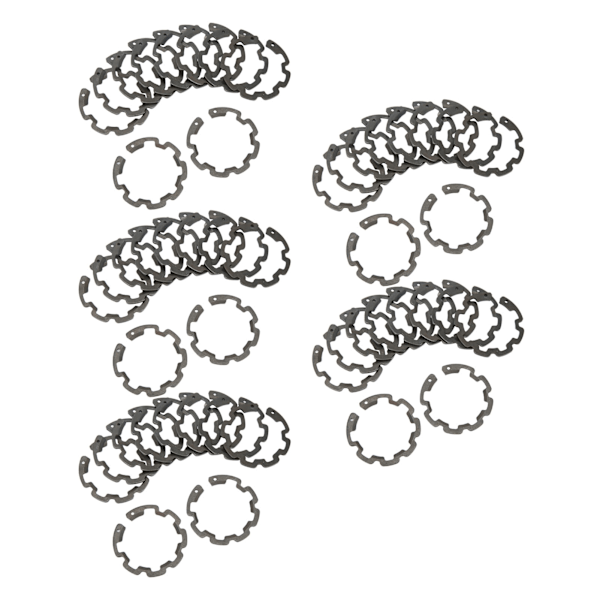 50 st Snap-låsringar Set Tjocklek 1,5 mm Yttermått 37,43 mm Inre diameter 26,69 mm för B5 AC-kompressorkopplingsaxel