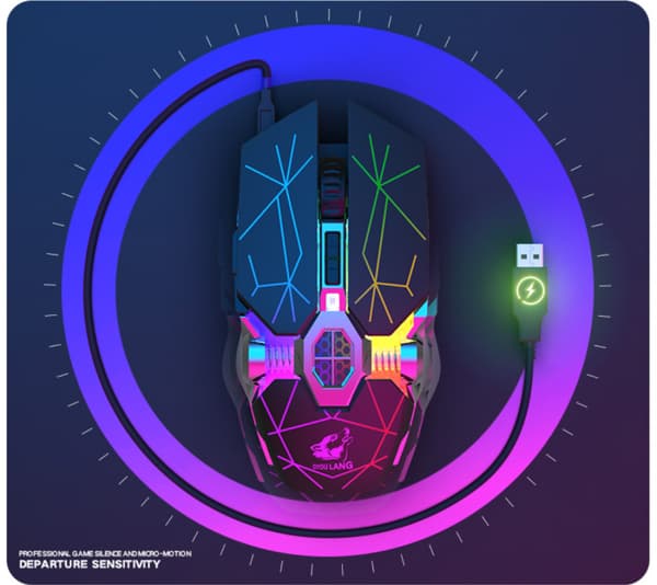 Bluetooth Trådløs Dobbelmodus Lading Gaming Mus Stille Wa