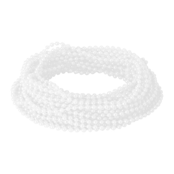 10m Long Bead String ABS Imitation Bead Decorative String for Ornament Home DIY ToolWhite