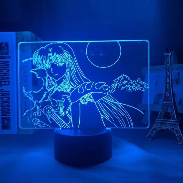 Sesshomaru Lys Anime lampe 3D LED Natlamper 16 Farve Cha