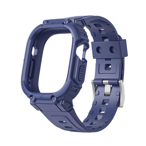 Kompatibel med Apple Watch Band 49mm med støtfangerdeksel, robuste bånd for Apple Watch Ultra, sportsmilitære beskyttelsesdeksler fallsikre