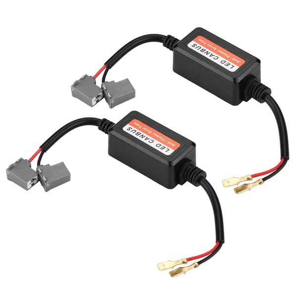 2 stk H1/H3 Bil LED Hovedlys Dekoder Anti-Flimmer Blinkfeil Kansellerer