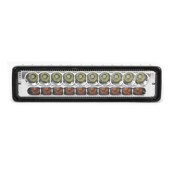 Universal 60W Køretøj Båd 20 LED Arbejdslys Hvid og Gul Lys Spotlight Kørelys