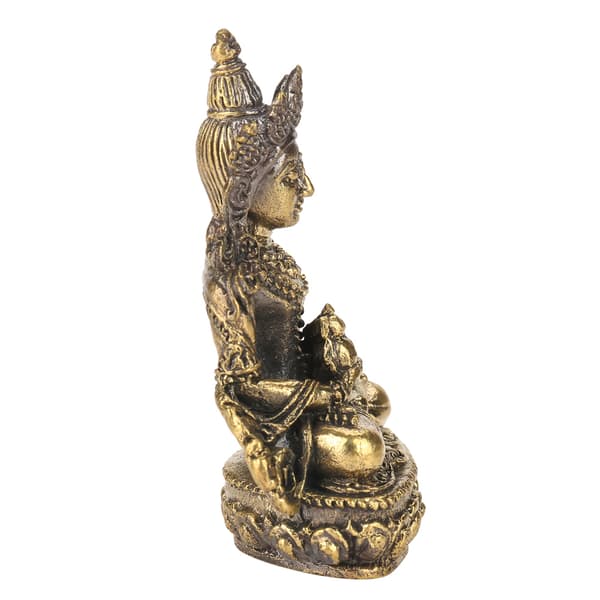 Håndlaget messing Buddha-statue - liten figur - dekorartikkel (#5 Tara 2)