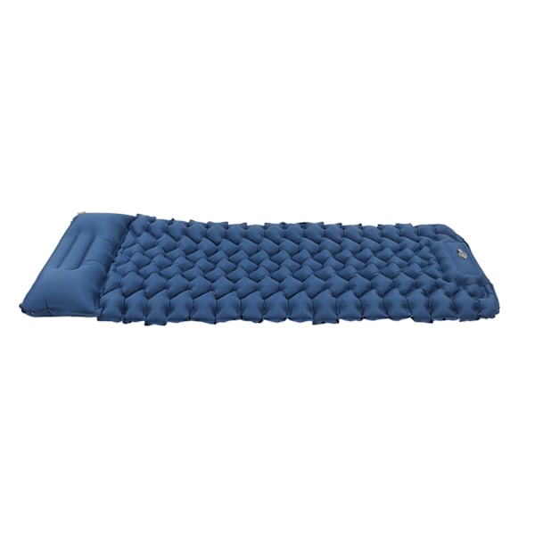 Oppblåsbar soveunderlag ergonomisk design fot oppblåsbar soveunderlag med oppbevaringspose for kontor utendørs camping marineblå