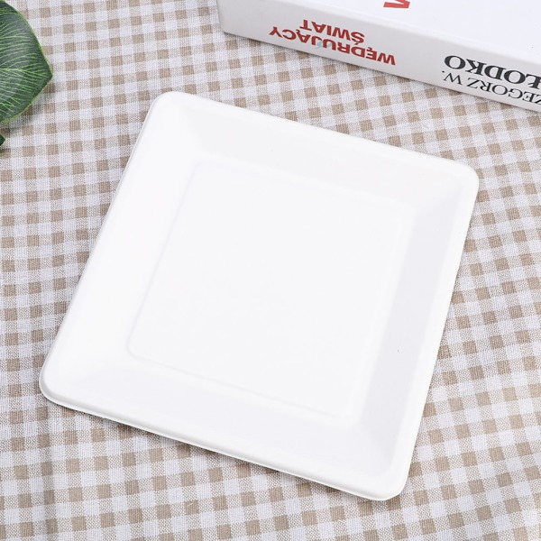 20 st fyrkantiga engångspapperstallrikar kakmaträtter barnritning DIY hantverksleksakerM 20cm