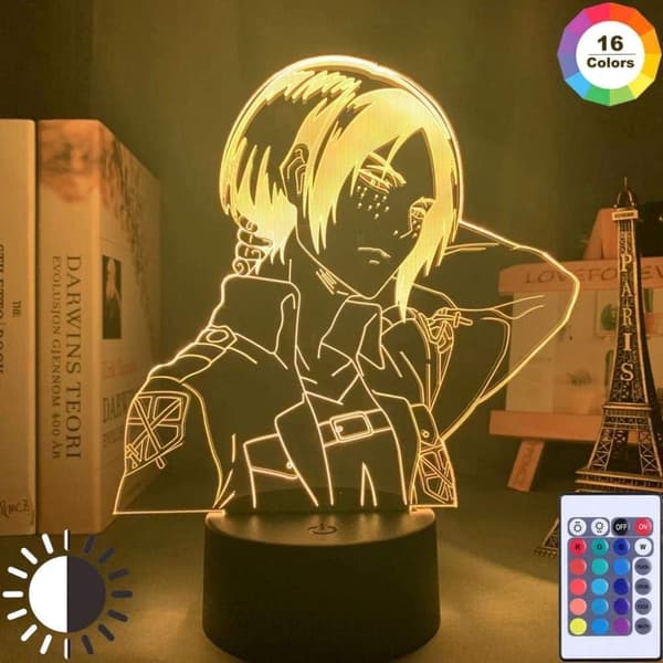 Anime LED Lampe Natlys Illusion Lys Ymir Lampe 3D til K